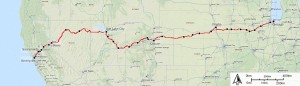 Route of the Zephyr, from Wikipedia